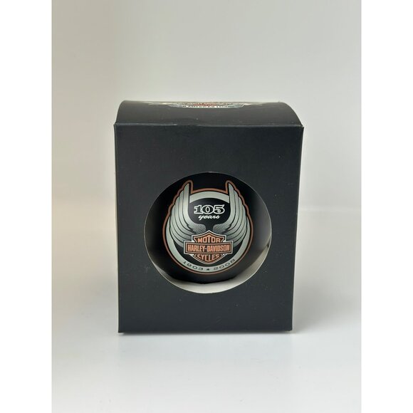 Harley-Davidson 105th Anniversary Christmas Ornament Bulb 1903-2008 w/ Box - Picture 1 of 6